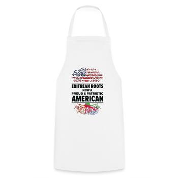 Eritreische amerikanische Patriotin USA Gewachsen - Kochschürze - Weiß - Vorne - AI Model Male 185 dark (185cm)