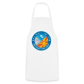 Light Warrior Badge Air and Sun Mission Emblem - Cooking Apron - white - Front - AI Model Male 185 dark (185cm)