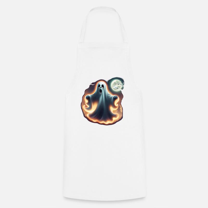 Halloween Ghost - Printflow - Kochschürze - Weiß