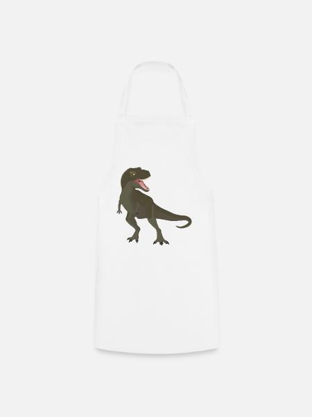 Tyrannosaurus - Kochschürze - Weiß