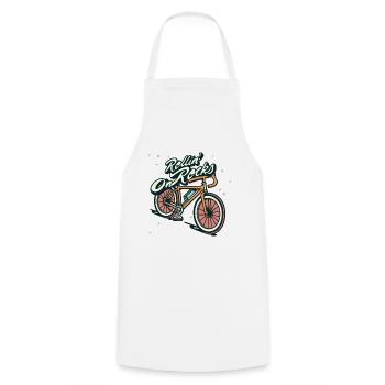 Gravel Bike Gravel Bikes Gravel Rollin On Rocks - Cooking Apron - white - Front - AI Model Male 185 dark (185cm)