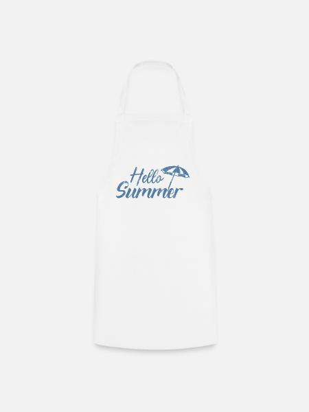 Hallo Sommerschirm - Kochschürze - Weiß