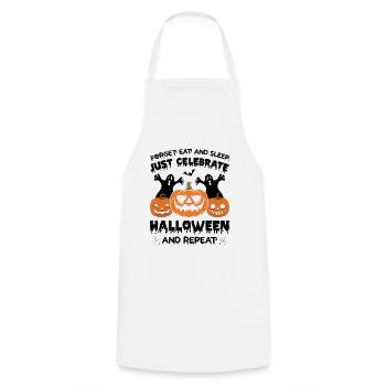 Forget Eat And Sleep Just Celebrate Halloween And - Cooking Apron - white - Front - AI Model Male 185 dark (185cm)