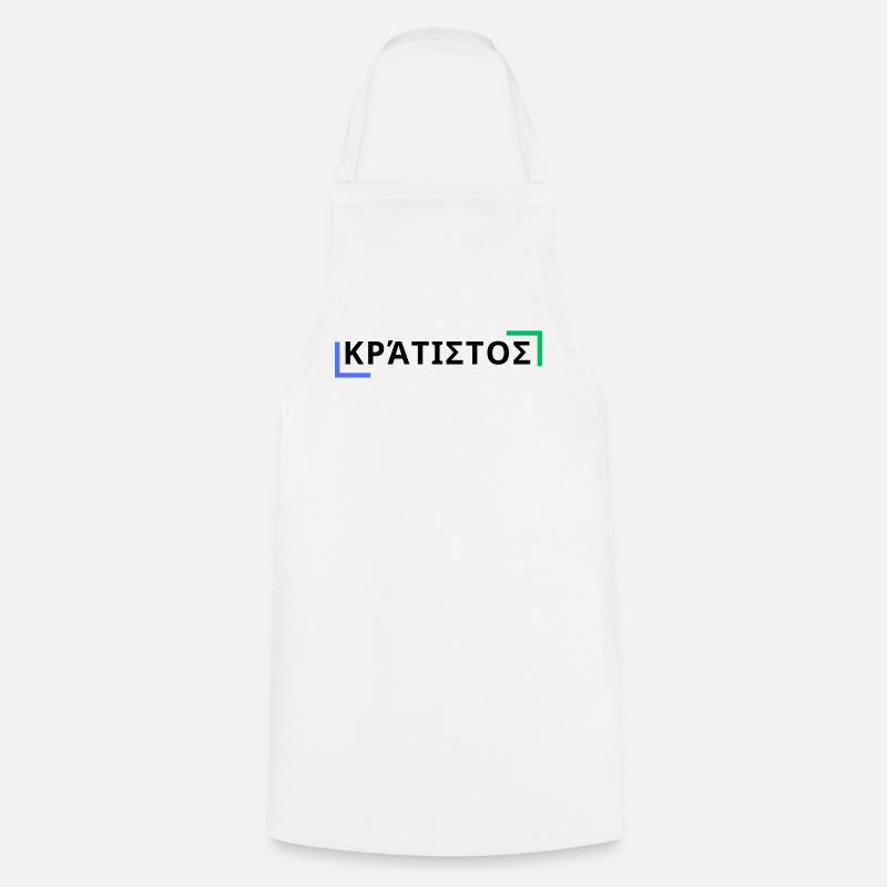 κράτιστος - Der Stärkste - Kochschürze - Weiß