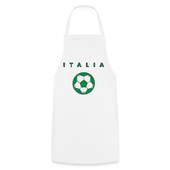 ITALIE FOOTBALL - Tablier de cuisine - blanc - Devant - AI Model Male 185 dark (185cm)