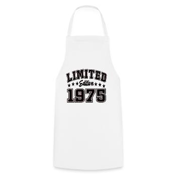 Édition limitée 1975 - Tablier de cuisine - blanc - Devant - AI Model Male 185 dark (185cm)