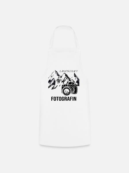 Landschaftsfotografin - Kochschürze - Weiß