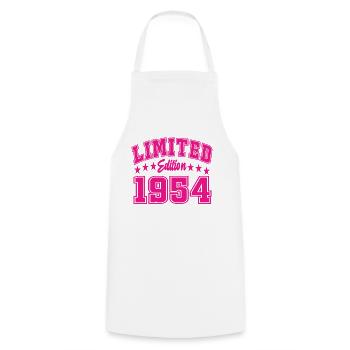 Édition limitée 1954 - Tablier de cuisine - blanc - Devant - AI Model Male 185 dark (185cm)