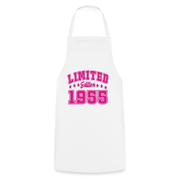 Édition limitée 1955 - Tablier de cuisine - blanc - Devant - AI Model Male 185 dark (185cm)