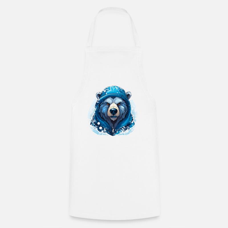 Snow Bear - Cooking Apron - white