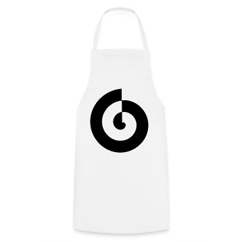 Spirale - Kochschürze - Weiß - Vorne - AI Model Male 185 dark (185cm)