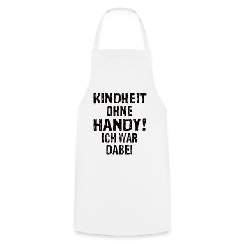 Kindheit Ohne Handy Ich War Dabei 90er Jahre - Kochschürze - Weiß - Vorne - AI Model Male 185 dark (185cm)
