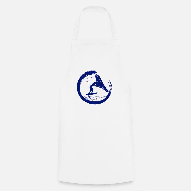 Wingfoil Surfer Wingfoil Hydrofoil Wing-Foil - Tablier de cuisine - blanc