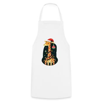 Giraffe, Giraffe, Christmas, Africa, Animals - Cooking Apron - white - Front - AI Model Male 185 dark (185cm)