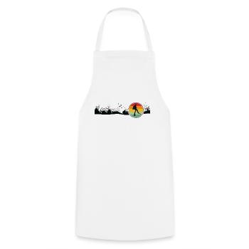 Plongée sous-marine, Snorkeling, Sports nautiques, Plongée sous-marine - Tablier de cuisine - blanc - Devant - AI Model Male 185 dark (185cm)