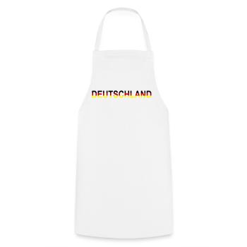 Deutschland Design - Kochschürze - Weiß - Vorne - AI Model Male 185 dark (185cm)