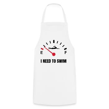 Swimmers Swimming Swimming Sports Idea - Cooking Apron - white - Front - AI Model Male 185 dark (185cm)