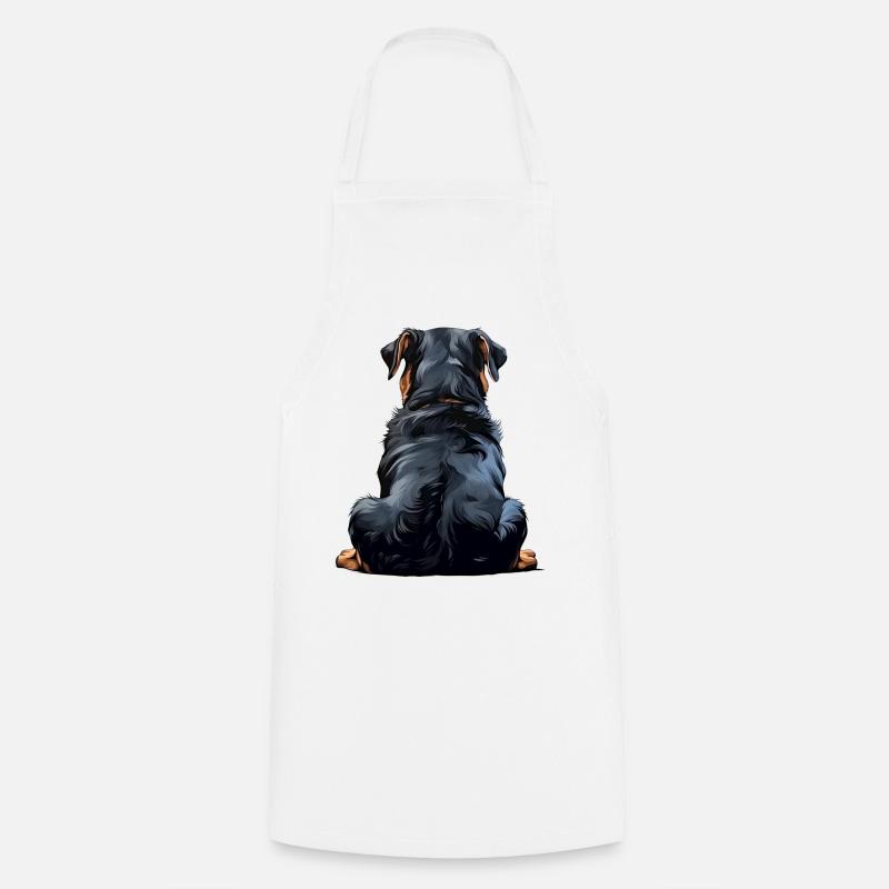 Rottweiler - Cooking Apron - white