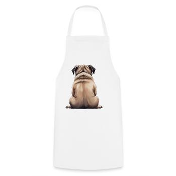 Carlin - Tablier de cuisine - blanc - Devant - AI Model Male 185 dark (185cm)