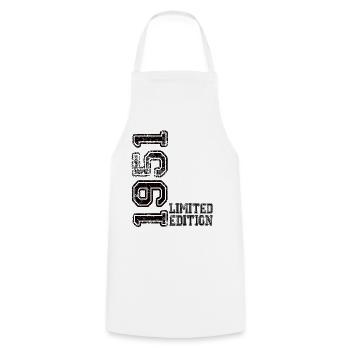 Édition limitée 1951 - Tablier de cuisine - blanc - Devant - AI Model Male 185 dark (185cm)