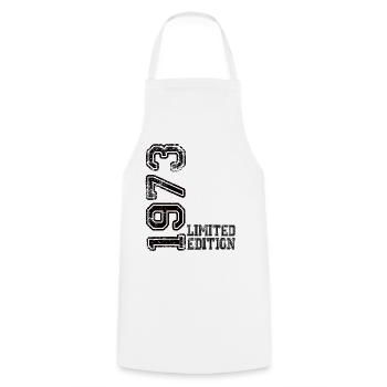 Édition limitée 1973 - Tablier de cuisine - blanc - Devant - AI Model Male 185 dark (185cm)