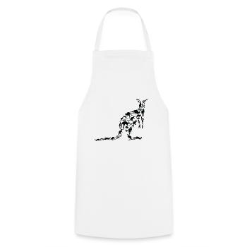 Kangaroo Wildlife Australia Kangaroo Silhouette - Cooking Apron - white - Front - AI Model Male 185 dark (185cm)