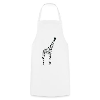Giraffe Wildlife Africa Giraffes Silhouette - Cooking Apron - white - Front - AI Model Male 185 dark (185cm)