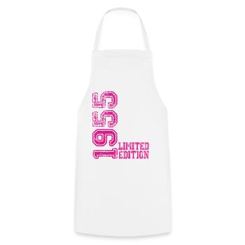 Édition limitée 1955 - Tablier de cuisine - blanc - Devant - AI Model Male 185 dark (185cm)