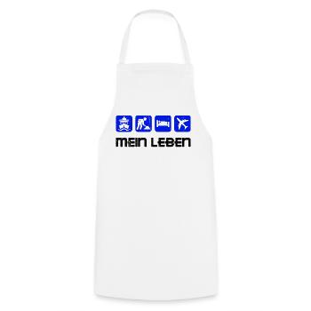 Job Statement Arbeiter Angestellter Arbeit - Kochschürze - Weiß - Vorne - AI Model Male 185 dark (185cm)