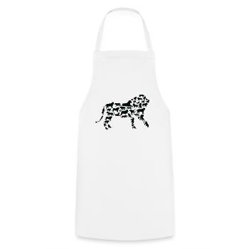 Lion Wildlife Africa Lions Silhouette - Cooking Apron - white - Front - AI Model Male 185 dark (185cm)