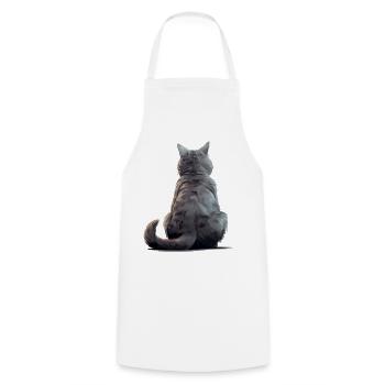 Chartreux - Cooking Apron - white - Front - AI Model Male 185 dark (185cm)