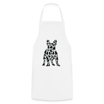 French Bulldog Dog French Bulldog Frenchie Mom - Cooking Apron - white - Front - AI Model Male 185 dark (185cm)