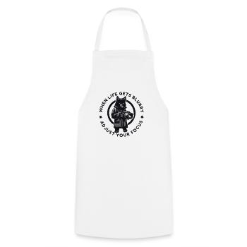 Dog Photo Funny Sayings Nature Photographer - Cooking Apron - white - Front - AI Model Male 185 dark (185cm)