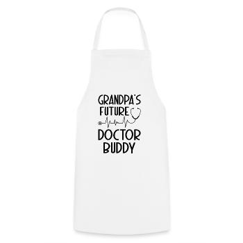 Doctor Kids - Le futur docteur de grand-père Buddy - Tablier de cuisine - blanc - Devant - AI Model Male 185 dark (185cm)