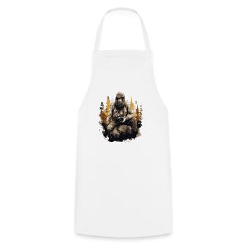 Photographe de paysage, Appareil photo, Photographe de nature - Tablier de cuisine - blanc - Devant - AI Model Male 185 dark (185cm)