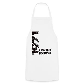 Édition limitée 1971 - Tablier de cuisine - blanc - Devant - AI Model Male 185 dark (185cm)