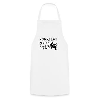 Forklift Driver Warehouse Manager Warehouse Manager Occupations - Cooking Apron - white - Front - AI Model Male 185 dark (185cm)