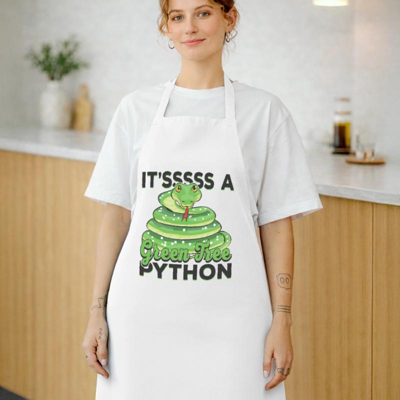 It'sssss a Green Tree Python Cooking Apron