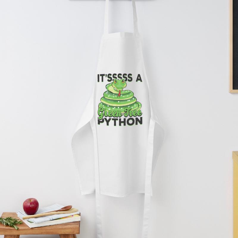 It'sssss a Green Tree Python Cooking Apron