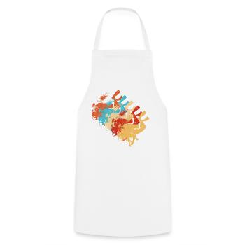 Free Dive Diver Diver Diving Scuba Diver - Cooking Apron - white - Front - AI Model Male 185 dark (185cm)