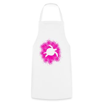 Sea Turtle Turtle in the Oceans - Cooking Apron - white - Front - AI Model Male 185 dark (185cm)