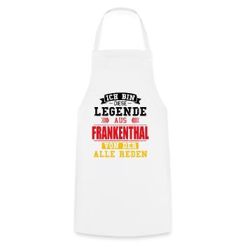 Stadt Frankenthal Deutschland Legende Spruch - Kochschürze - Weiß - Vorne - AI Model Male 185 dark (185cm)