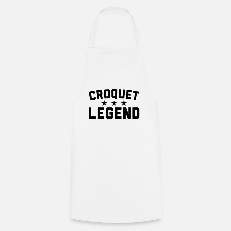 Playing Croquet Player - Croquet Legend - Cooking Apron - white