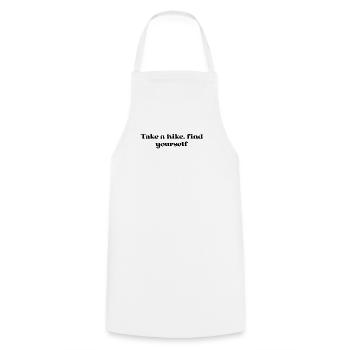 Hiking - Take A Hike, Find Yourself - Cooking Apron - white - Front - AI Model Male 185 dark (185cm)