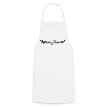 Eagle owl in flight - Cooking Apron - white - Front - AI Model Male 185 dark (185cm)