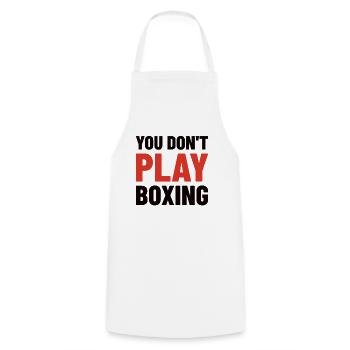 Boxkämpfer, Boxsport, Boxen Geschenkidee - Kochschürze - Weiß - Vorne - AI Model Male 185 dark (185cm)