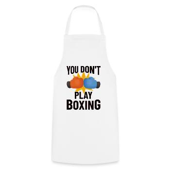 Boxkämpfer, Boxsport, Boxen Geschenkidee - Kochschürze - Weiß - Vorne - AI Model Male 185 dark (185cm)