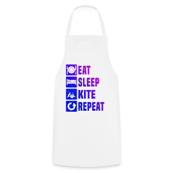 Kitesurf Kitesurfing Women Kitesurfing Kitesurfing - Cooking Apron - white - Front - AI Model Male 185 dark (185cm)