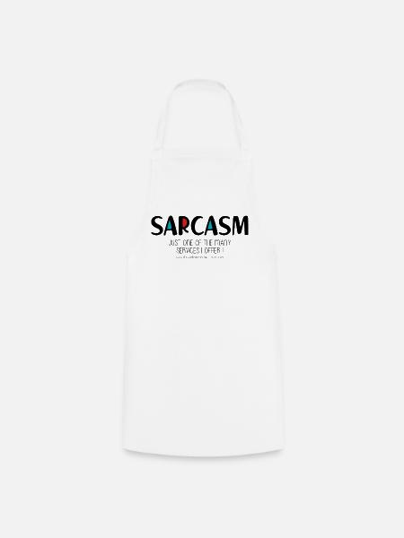 Sarkasmus - Kochschürze - Weiß