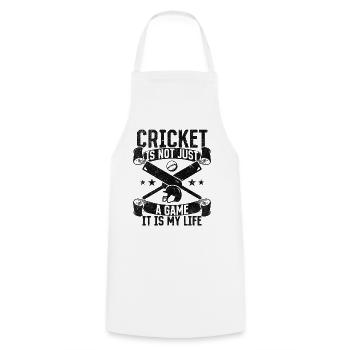 Cricket Is Not Just A Game It Is My Life - Cricket - Kochschürze - Weiß - Vorne - AI Model Male 185 dark (185cm)